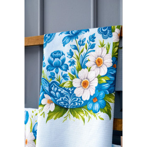 Набор кухонный из 3-х полотенец вафельное полотно "Пасхальные истории" (последний размер) 60х48 см (3 шт.)