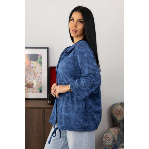 Рубашка женская 2176 кулирка (р-ры: 48-62) синий Рубашка женская 2176 кулирка (р-ры: 48-62) синий