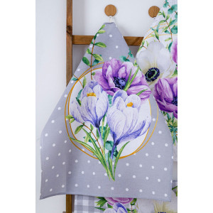 Набор кухонный из 3-х полотенец рогожка "Серенада купон" (последний размер) 60х48 см (3 шт.)