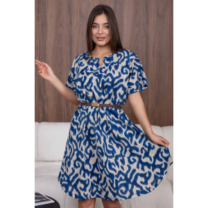 Платье женское 2175 кулирка (р-ры: 50-64) синий Платье женское 2175 кулирка (р-ры: 50-64) синий