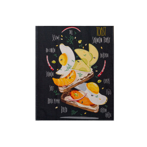 Набор кухонный из 3-х полотенец вафельное полотно "Завтрак" (последний размер) 60х48 см (3 шт.)