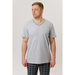 Костюм двойка мужской 1737/1 кулирка (р-ры: 50-60) серый