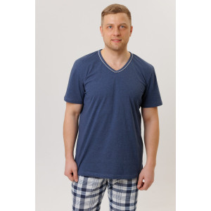 Костюм двойка мужской 1737/2 кулирка (р-ры: 50-60) синий