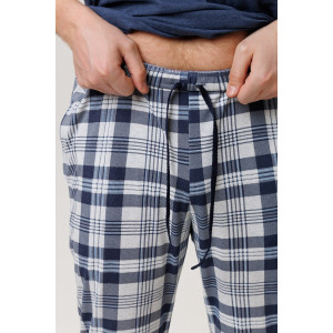 Костюм двойка мужской 1737/2 кулирка (р-ры: 50-60) синий