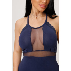 Сорочка женская 2277/1 вискоза (р-ры: 44-52) синий