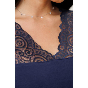 Сорочка женская 2271/1 вискоза (р-ры: 44-52) синий