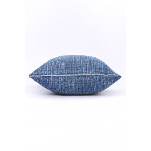 Наволочка декоративная на молнии №50021 рогожка синий (последний размер) 45х45