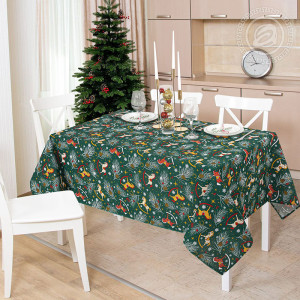 Скатерть из рогожки "Лошадки" (последний размер) 220х145 Скатерть из рогожки "Лошадки" (последний размер) 220х145