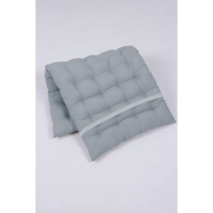 Подушка для мебели со спинкой габардин "Bio-Line" 053808 светло-серый (последний размер) 85х42х5