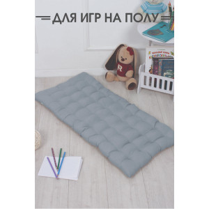 Подушка для мебели со спинкой габардин "Bio-Line" 053808 светло-серый (последний размер) 85х42х5