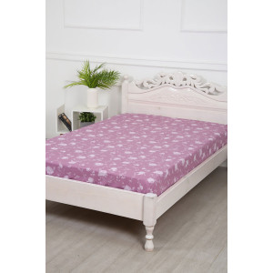 Простыня классическая поплин "Пиония" компаньон (последний размер) 180х215