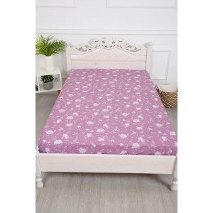 Простыня классическая поплин "Пиония" компаньон (последний размер) 180х215