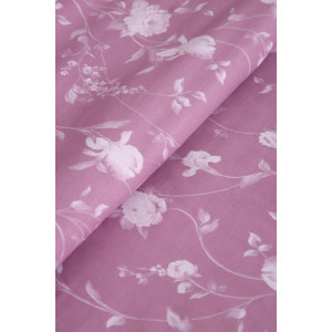 Простыня классическая поплин "Пиония" компаньон (последний размер) 180х215