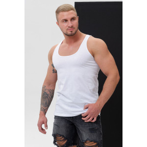 Майка мужская №14483 "Захар" кулирка (р-ры: 46-72) белый - набор 3 шт. 