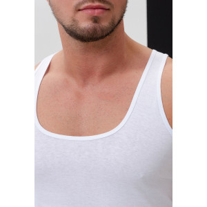 Майка мужская №14483 "Захар" кулирка (р-ры: 46-72) белый - набор 3 шт. 