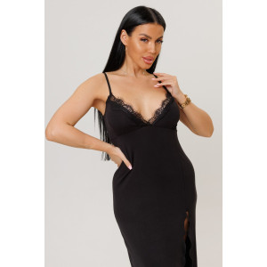 Сорочка женская 2285 вискоза (р-ры: 42-58) черный