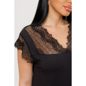 Сорочка женская 2272 вискоза (р-ры: 48-58) черный