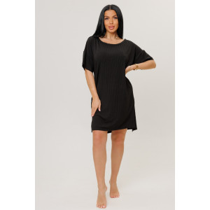 Туника женская №2269/1 лапша трикотажная (р-ры: 48-56) черный