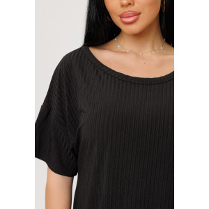 Туника женская №2269/1 лапша трикотажная (р-ры: 48-56) черный