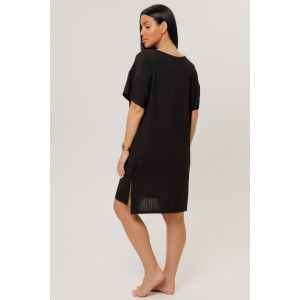 Туника женская №2269/1 лапша трикотажная (р-ры: 48-56) черный