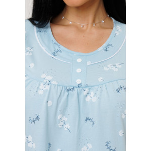 Сорочка женская 1976/3 кулирка (р-ры: 48-62) голубой