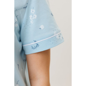 Сорочка женская 1976/3 кулирка (р-ры: 48-62) голубой