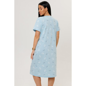 Сорочка женская 1976/3 кулирка (р-ры: 48-62) голубой