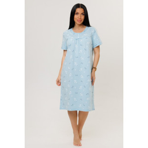 Сорочка женская 1976/3 кулирка (р-ры: 48-62) голубой