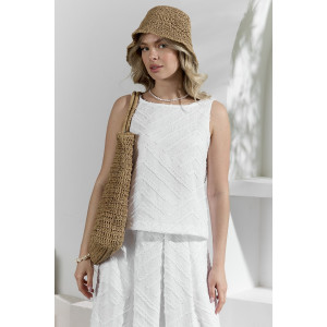 Костюм двойка женский с юбкой "Ангелина-3" фактурный трикотаж (р-ры: 44-54) белый