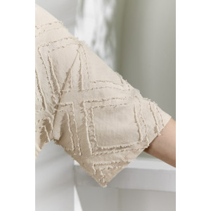 Костюм двойка женский "Ангелина-2" фактурный трикотаж (р-ры: 44-54) бежевый