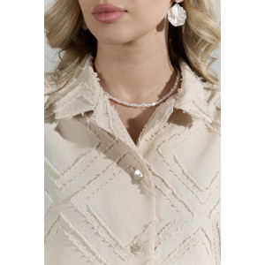 Костюм двойка женский "Ангелина-2" фактурный трикотаж (р-ры: 44-54) бежевый