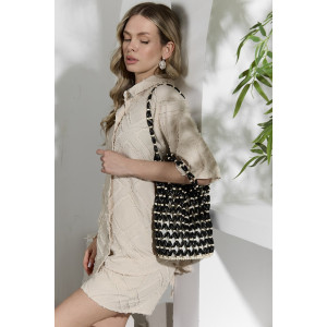 Костюм двойка женский "Ангелина-2" фактурный трикотаж (р-ры: 44-54) бежевый