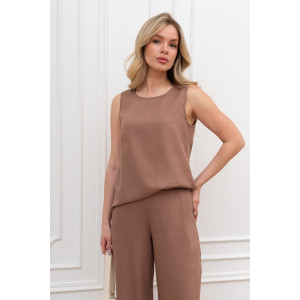 Блузка женская "Сибелла-5" плательная ткань (р-ры: 44-54) коричневый