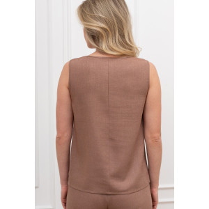 Блузка женская "Сибелла-5" плательная ткань (р-ры: 44-54) коричневый