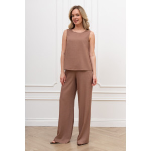 Блузка женская "Сибелла-5" плательная ткань (р-ры: 44-54) коричневый