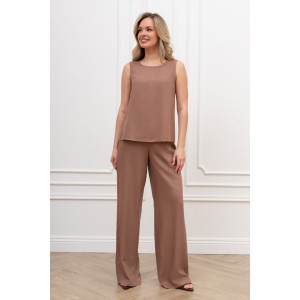 Блузка женская "Сибелла-5" плательная ткань (р-ры: 44-54) коричневый