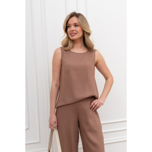 Блузка женская "Сибелла-5" плательная ткань (р-ры: 44-54) коричневый