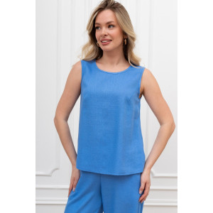 Блузка женская "Сибелла-5" плательная ткань (р-ры: 44-54) голубой