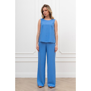 Блузка женская "Сибелла-5" плательная ткань (р-ры: 44-54) голубой