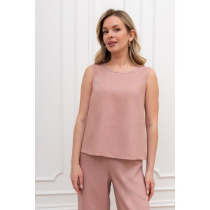 Блузка женская "Сибелла-5" плательная ткань (р-ры: 44-54) пудровый