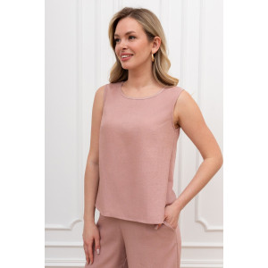 Блузка женская "Сибелла-5" плательная ткань (р-ры: 44-54) пудровый