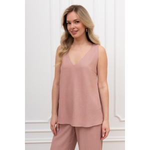 Блузка женская "Сибелла-4" плательная ткань (р-ры: 44-54) пудровый