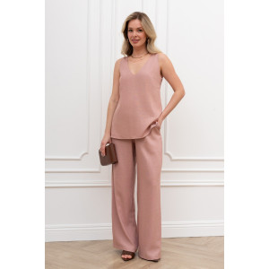 Блузка женская "Сибелла-4" плательная ткань (р-ры: 44-54) пудровый