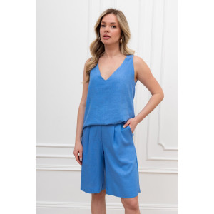 Блузка женская "Сибелла-4" плательная ткань (р-ры: 44-54) голубой