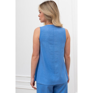 Блузка женская "Сибелла-4" плательная ткань (р-ры: 44-54) голубой