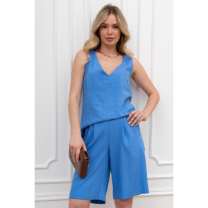 Блузка женская "Сибелла-4" плательная ткань (р-ры: 44-54) голубой