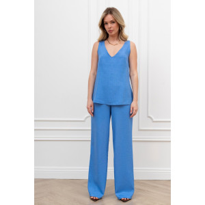 Блузка женская "Сибелла-4" плательная ткань (р-ры: 44-54) голубой