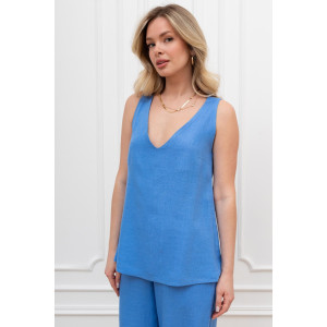 Блузка женская "Сибелла-4" плательная ткань (р-ры: 44-54) голубой