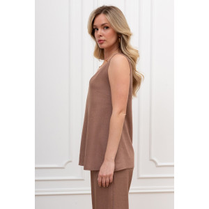 Блузка женская "Сибелла-4" плательная ткань (р-ры: 44-54) коричневый