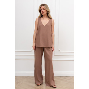 Блузка женская "Сибелла-4" плательная ткань (р-ры: 44-54) коричневый